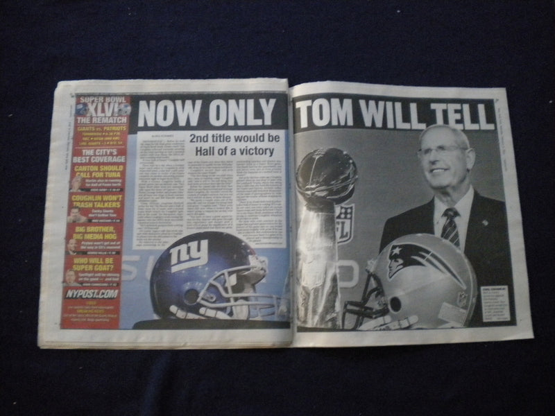 2012 FEB 4 NEW YORK POST NEWSPAPER - N.Y. GIANTS GOING TO SUPER BOWL - NP 5969