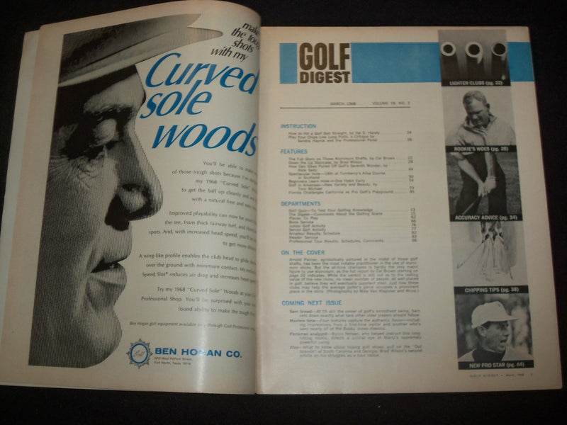 1968 MARCH GOLF DIGEST MAGAZINE - ARNOLD PALMER COVER - ST 6340