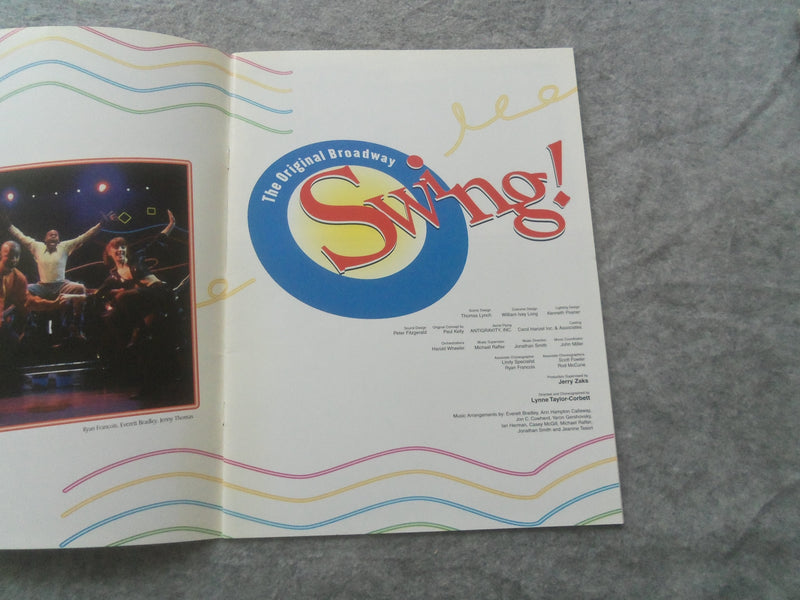 1999 SWING! BROADWAY PROGRAM - ANN HAMPTON CALLAWAY - EVERETT BRADLEY - J 7620