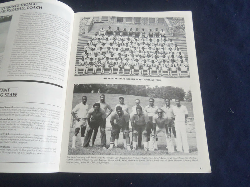 1979 NOV 17 I LOVE MORGAN DAY FOOTBALL PROGRAM-MORGAN ST VS HOWARD UNIV-SP 1214E