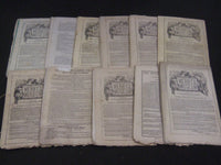1851 MERRY'S MUSEUM AND PARLEY'S PLAYMATE MAGAZINE LOT OF 11 ISSUES - WR 892