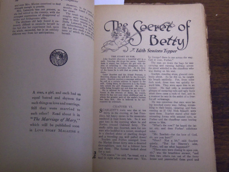 1925 AUGUST 22 LOVE STORY MAGAZINE ILLUSTRATED - VIVIAN GREY - K 1125