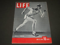 1939 JUNE 19 LIFE MAGAZINE - USC SPRINTER PAYTON JORDAN COVER - L 135