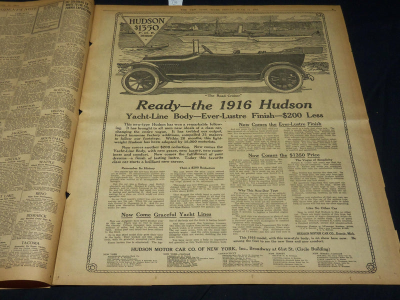 1915 JUNE 11 NEW YORK TIMES - WILSON TELLS GERMANY NO RIGHT TO ENDANGER- NT 7699