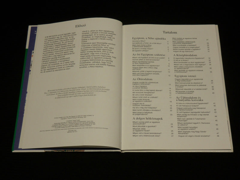1997 AZ OKORI EGYIPTOM HARDCOVER BOOK - HUNGARIAN - R 723C