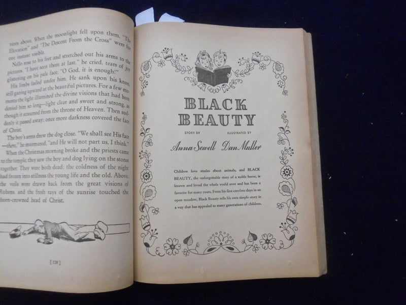 1946 BIG BIG FAVORITE STORIES - DOG STORIES-BLACK BEAUTY SOFTCOVER BOOK- KD 8493