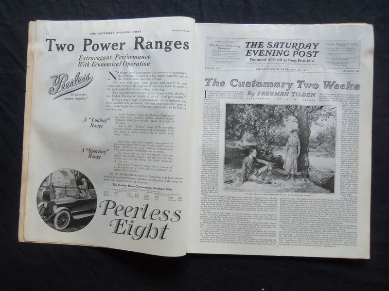 1917 FEBRUARY 24 THE SATURDAY EVENING POST MAGAZINE - ILLUSTRATED COVER - SP 803