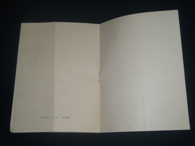 1961 LENINGRAD STATE ORDEN LENIN OPERA PROGRAM - THE GOLDEN COCKERET - J 4230