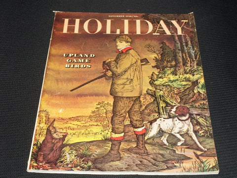 1948 NOVEMBER HOLIDAY MAGAZINE - UPLAND GAME BIRDS NICE FRONT COVER - E 1247