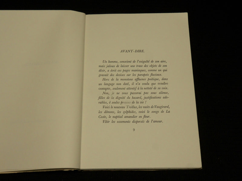 1977 OEUVRES POETIQUES SOFTCOVER BOOK BY GILBERT LELY - FRENCH TEXT - J 6888
