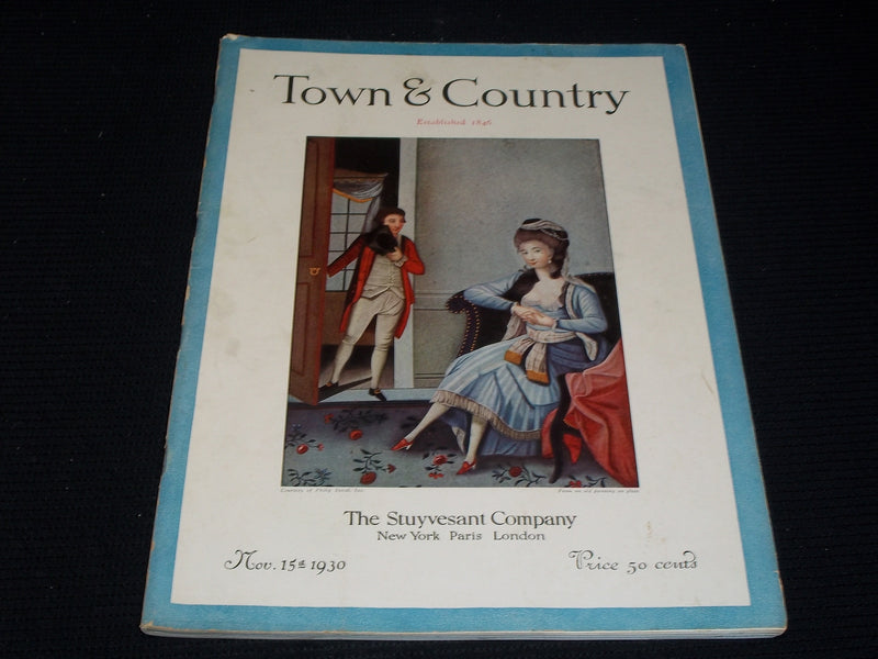 1930 NOVEMBER 15 TOWN & COUNTRY MAGAZINE - PHILIP SUVAL FRONT COVER - E 2543