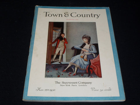 1930 NOVEMBER 15 TOWN & COUNTRY MAGAZINE - PHILIP SUVAL FRONT COVER - E 2543