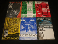 1957 OPERA NEWS MAGAZINE LOT OF 22 DIFFERENT ISSUES - O 2805F
