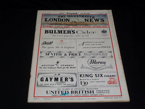 1956 APRIL 21 ILLUSTRATED LONDON NEWS MAGAZINE NICE COVERS & ADS - E 4233