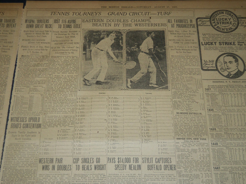 1907 AUGUST 7 THE BOSTON HERALD - OLD ORCHARD AFTER BIG FIRE - BH 229