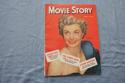 1951 FEBRUARY MOVIE STORY MAGAZINE - ESTHER WILLIAMS COVER - ST 1002I