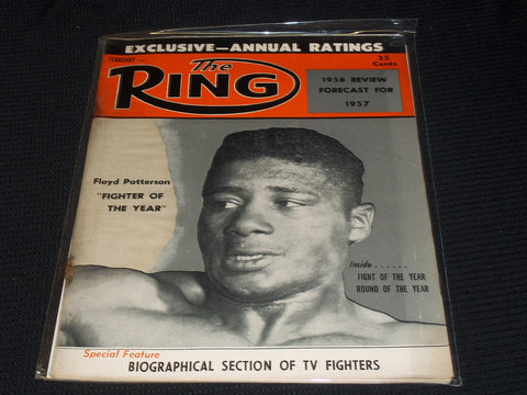 1957 FEBRUARY THE RING MAGAZINE - FLOYD PATTERSON FRONT COVER - E 4632