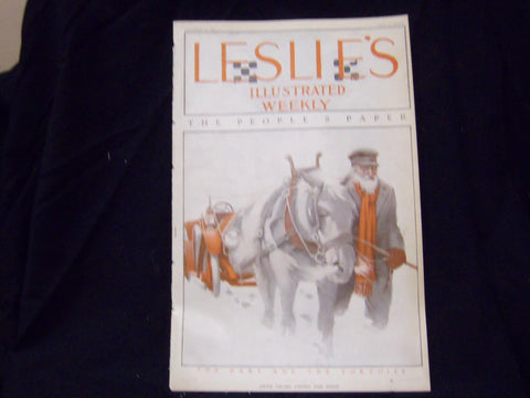 1911 DECEMBER 4 LESLIE'S WEEKLY MAGAZINE - THE PEOPLE'S PAPER - ST 1194