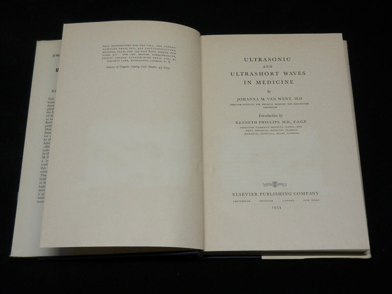 1954 ULTRASONIC AND ULTRASHORT WAVES IN MEDICINE BOOK - KD 2768P