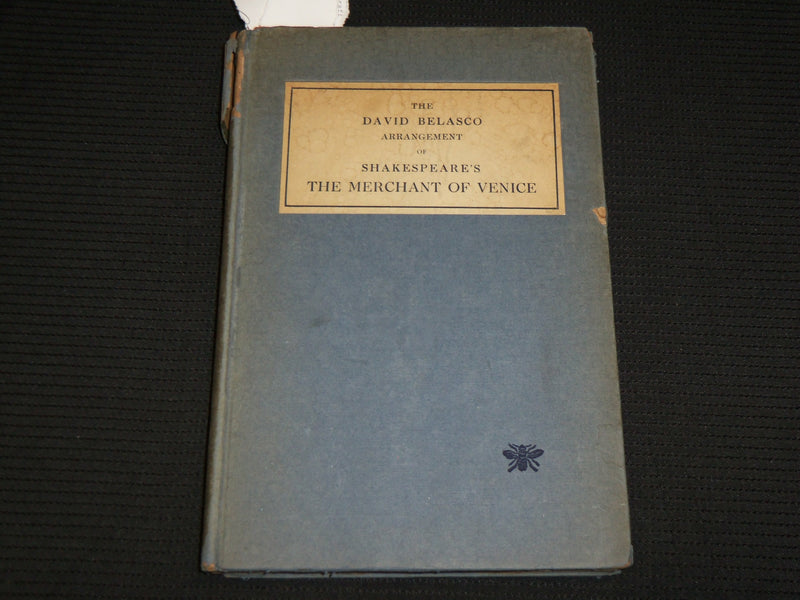 1922 THE MERCHANT OF VENICE HARDCOVER BOOK BY DAVID BELASCO - KD 7510
