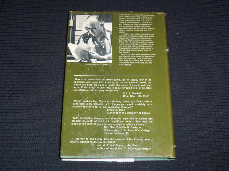 1974 THE TIGERS ARE BURNING HARDCOVER BOOK BY MARTIN CAIDIN - KD 7852