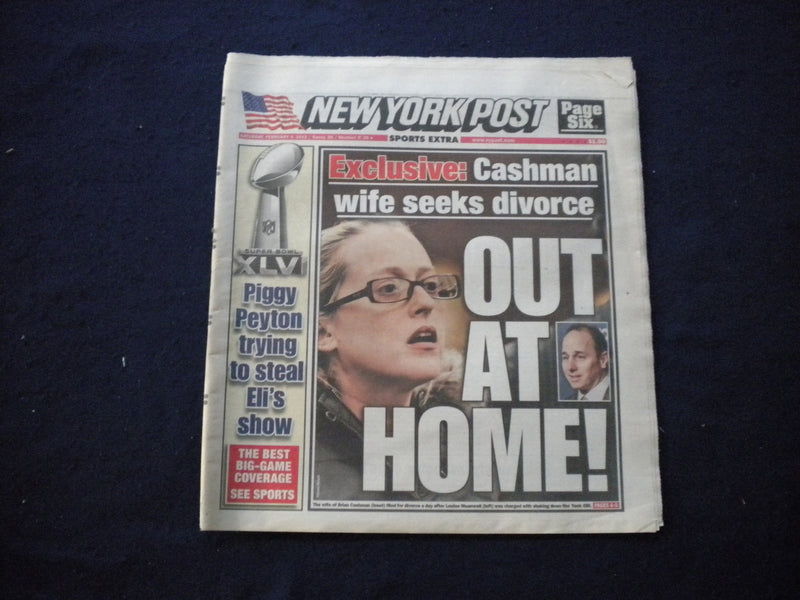 2012 FEB 4 NEW YORK POST NEWSPAPER - N.Y. GIANTS GOING TO SUPER BOWL - NP 5969
