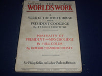 1924 APRIL 1 THE WORLD'S WORK MAGAZINE - HOWARD CHANDLER CHRISTY - J 5707
