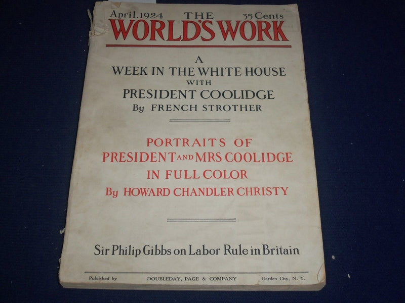 1924 APRIL 1 THE WORLD'S WORK MAGAZINE - HOWARD CHANDLER CHRISTY - J 5707