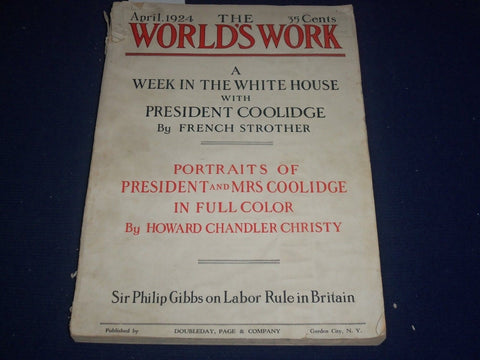 1924 APRIL 1 THE WORLD'S WORK MAGAZINE - HOWARD CHANDLER CHRISTY - J 5707