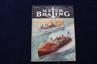 1938 JUNE MOTOR BOATING MAGAZINE - ILLUSTRATED BOATS COVER - E 11680