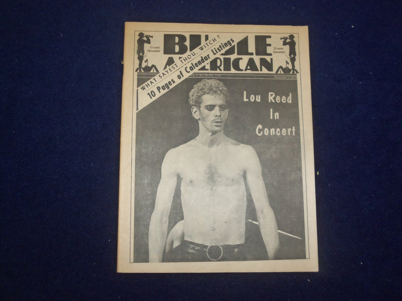 1974 NOVEMBER 7 BUGLE AMERICAN MAGAZINE - LOU REED IN CONCERT - J 9424