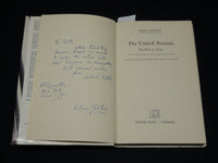 1970 THE UNITED NATIONS INSCRIBED BY EDWIN TETLOW - FIRST EDITION - D 479