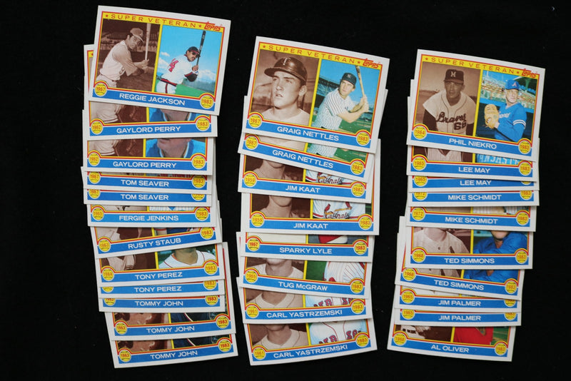 1982 TOPPS BASEBALL CARDS - IN ACTION - NM-MT - LOT OF 94 - #265