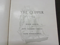 1936-1937 STATE TEACHERS COLLEGE SALEM YEARBOOK LOT OF 2 - THE CLIPPER - YB 711
