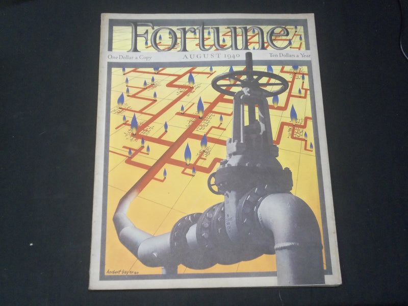 1940 AUGUST FORTUNE MAGAZINE - GREAT COVER & ADS - F 751