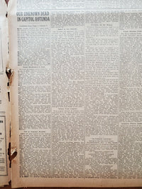 1921 NOVEMBER 10 NEW YORK TIMES - OUR UNKNOWN DEAD IN CAPITOL ROTUNDA - NT 8019