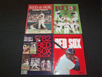 1980-1989 BOSTON RED SOX YEARBOOKS - LOT OF 10 - O 1700B