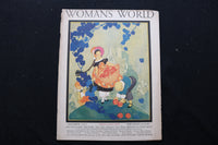 1925 OCTOBER WOMAN'S WORLD MAGAZINE - WOMAN/CHILDREN WITH APPLES COVER - E 10362