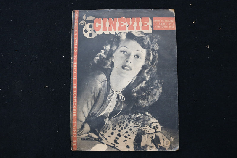 1945 OCTOBER 17 CINEVIE MAGAZINE - RITA HAYWORTH COVER - E 25020