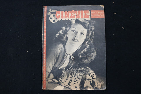 1945 OCTOBER 17 CINEVIE MAGAZINE - RITA HAYWORTH COVER - E 25020