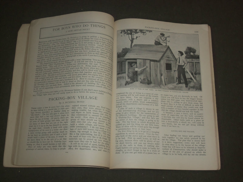 1919 OCTOBER ST. NICHOLAS MAGAZINE - ILLUSTRATIONS, STORIES & ADS - B 4615