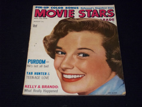 1955 AUGUST MOVIE STARS PARADE MAGAZINE - JUNE ALLYSON FRONT COVER - E 14838