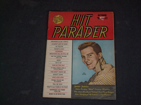 1956 OCTOBER HIT PARADER MAGAZINE - PAT BOONE COVER - CW 799