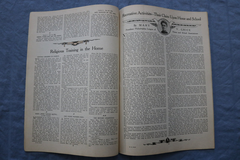 1908 JULY THE MOTHER'S MAGAZINE - GREAT ILLUSTRATIONS & STORIES - ST 1000D