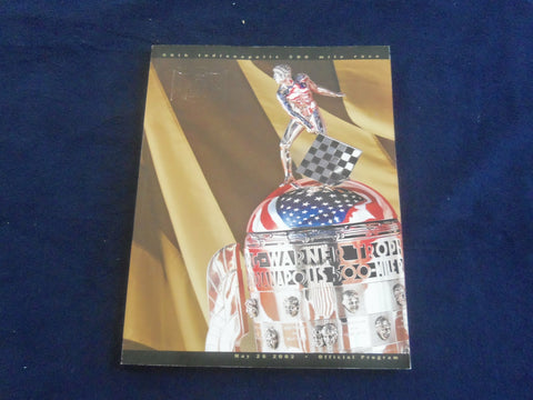 2002 MAY 26 86TH INDIANAPOLIS 500 RACING PROGRAM - GREAT PHOTOS - SP 6599M