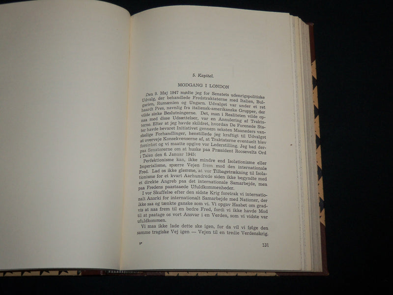 1947 JEG SIGER SANDHEDEN HARDCOVER BOOK BY JAMES BYRNES - KD 7136