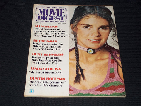 1973 MAY MOVIE DIGEST MAGAZINE - ALI MACGRAW FRONT COVER - E 13369