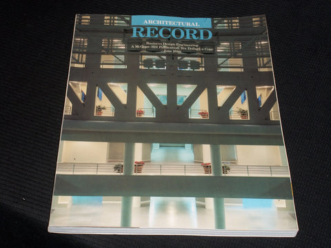 1986 JUNE ARCHITECTURAL RECORD MAGAZINE - HEALTH CARE FRONT COVER - E 988
