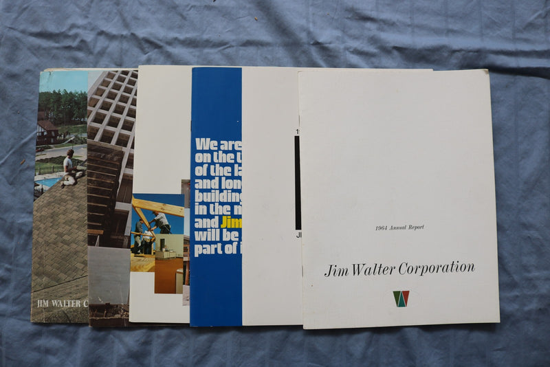 1964-1971 JIM WALTER CORPORATION ANNUAL REPORTS - LOT OF 6 - K 3213