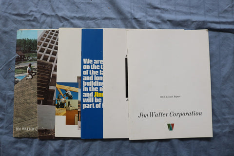 1964-1971 JIM WALTER CORPORATION ANNUAL REPORTS - LOT OF 6 - K 3213